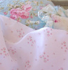 SHABBY CHIC PETITE BOUQUET SPRINKLES PINK ROSES PILLOWCASES
